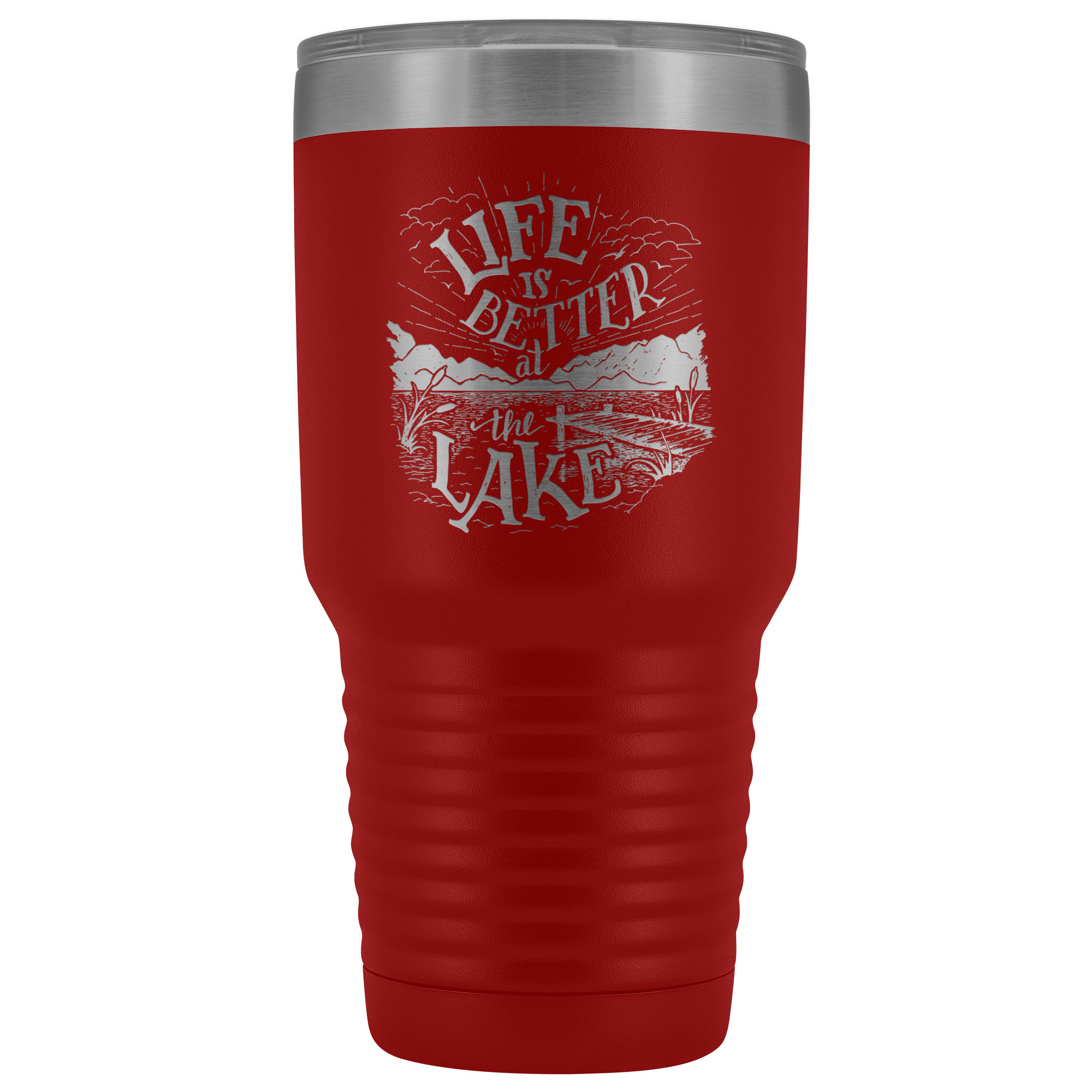Life is Better at the Lake | 30 oz. tumbler Tumblers Red 