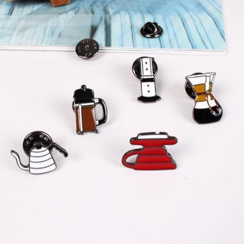 Image of Epic Coffee Pins Brooches 
