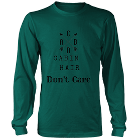 CABN, Cabin Hair, Don't Care T-shirt Long Sleeve Shirt Dark Green S