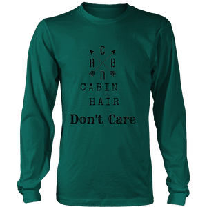 CABN, Cabin Hair, Don't Care T-shirt Long Sleeve Shirt Dark Green S