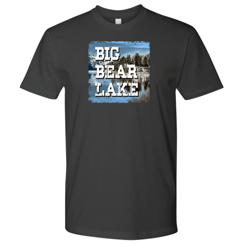 Image of Big Bear Lake V.1, Men's Shirts T-shirt Next Level Mens Shirt Heavy Metal S
