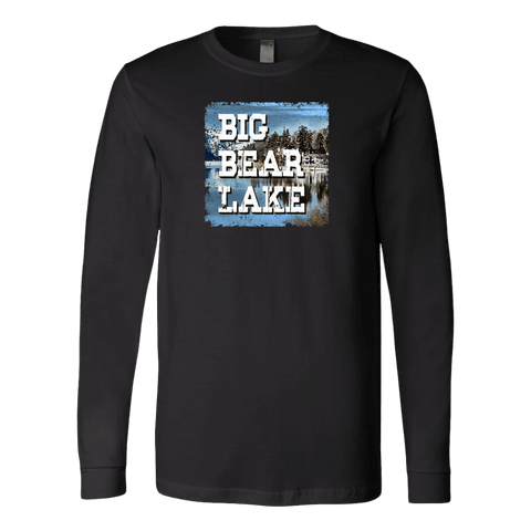 Image of Big Bear Lake V.1 Hoodies and Long Sleeve T-shirt Canvas Long Sleeve Shirt Black S