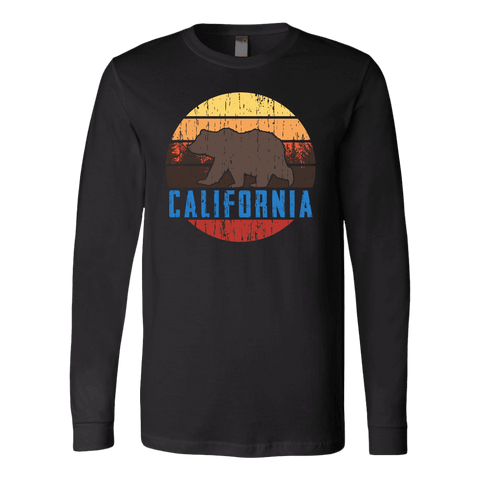 Image of Big Bear Lake California V.1 Hoodies and Long Sleeve T-shirt Canvas Long Sleeve Shirt Black S