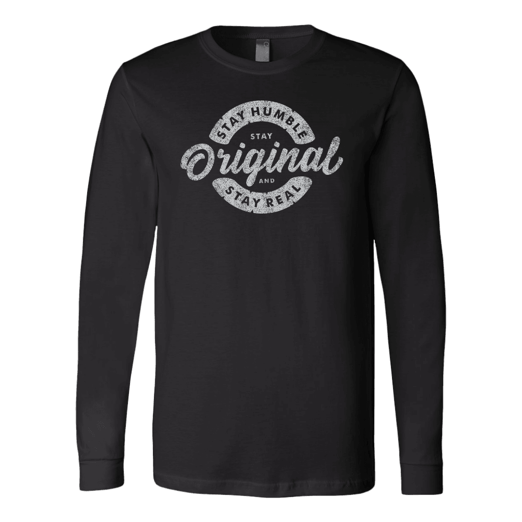 Stay Real, Stay Original | Long Sleeves and Hoodies T-shirt Canvas Long Sleeve Shirt Black S