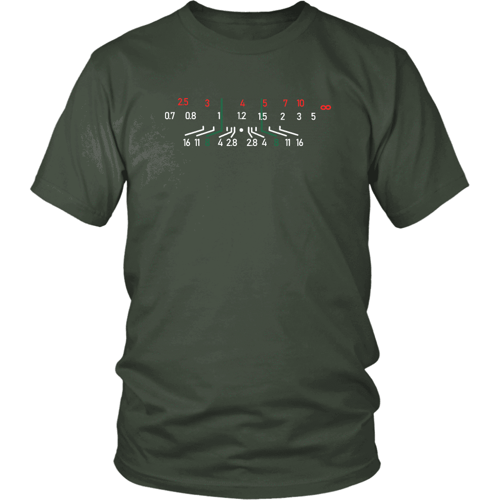 Focal Length, District Shirts and Hoodies T-shirt District Unisex Shirt Olive S