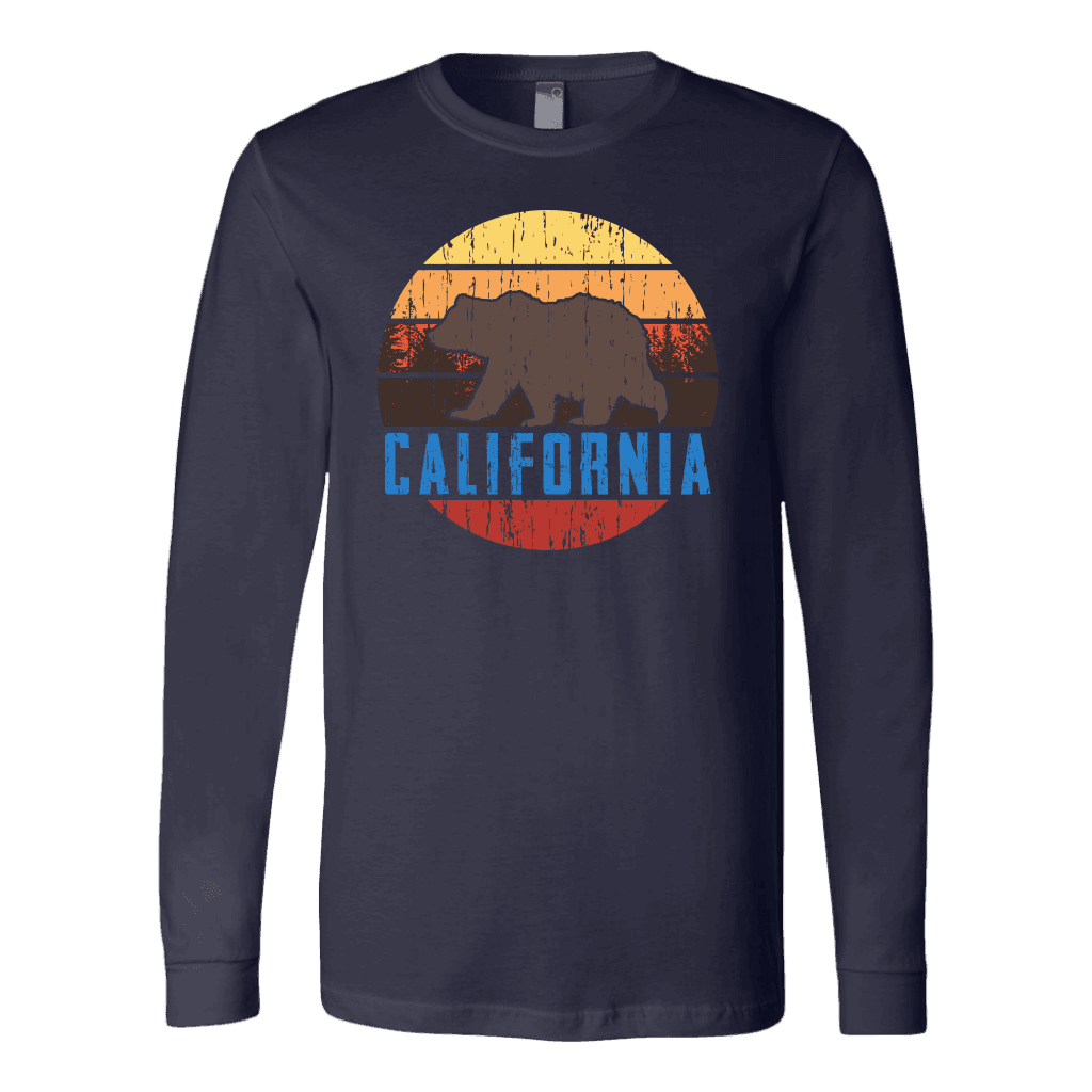 Big Bear Lake California V.1 Hoodies and Long Sleeve T-shirt Canvas Long Sleeve Shirt Navy S