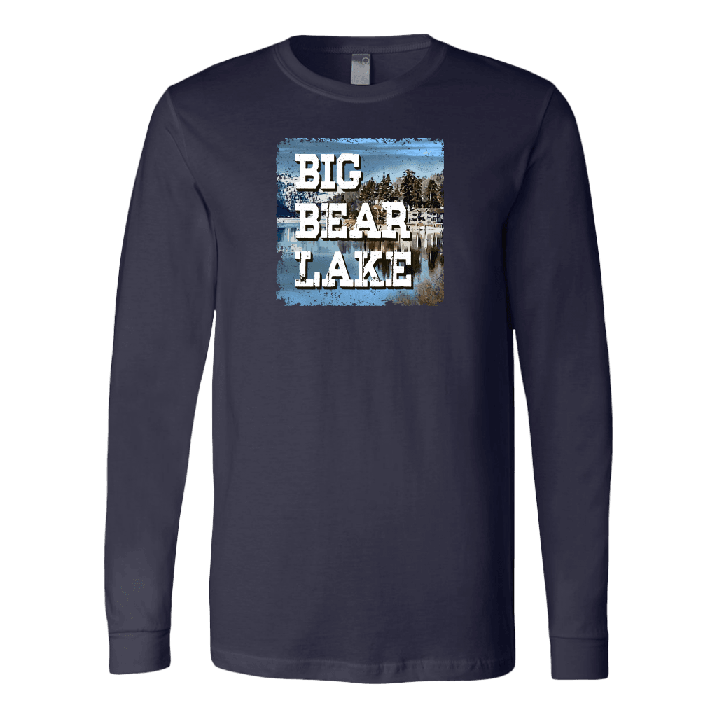 Big Bear Lake V.1 Hoodies and Long Sleeve T-shirt Canvas Long Sleeve Shirt Navy S
