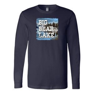 Big Bear Lake V.1 Hoodies and Long Sleeve T-shirt Canvas Long Sleeve Shirt Navy S