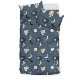 Sleeping Sloth bedding Bedding Set - Black - Sleeping Sloth US Twin 