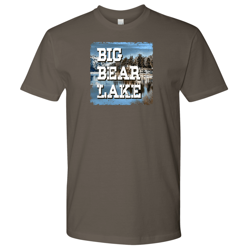 Big Bear Lake V.1, Men's Shirts T-shirt Next Level Mens Shirt Warm Grey S