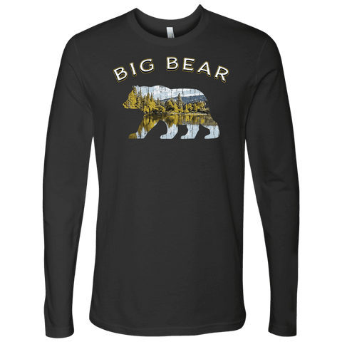 Image of Big Bear V.1 Men's Shirts T-shirt Next Level Mens Long Sleeve Heavy Metal S