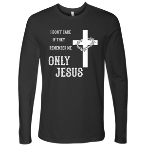 Only Jesus! T-shirt Next Level Mens Long Sleeve Heavy Metal S