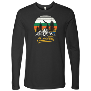 Great Outdoors Shirts | Mens T-shirt Next Level Mens Long Sleeve Heavy Metal S