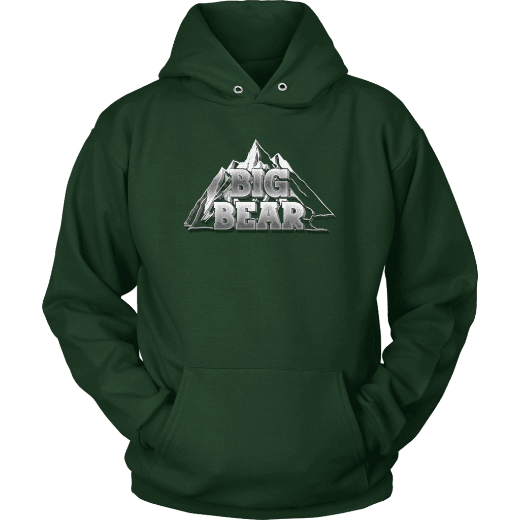 Big Bear V.2, Hoodies Long Sleeve T-shirt Unisex Hoodie Dark Green S