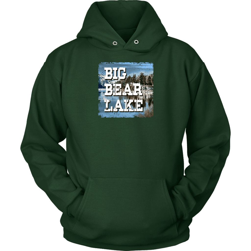 Big Bear Lake V.1 Hoodies and Long Sleeve T-shirt Unisex Hoodie Dark Green S