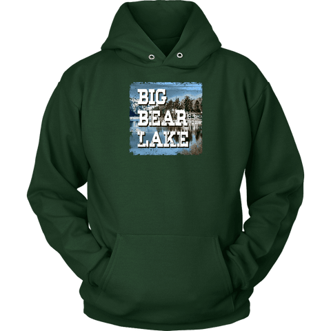 Image of Big Bear Lake V.1 Hoodies and Long Sleeve T-shirt Unisex Hoodie Dark Green S