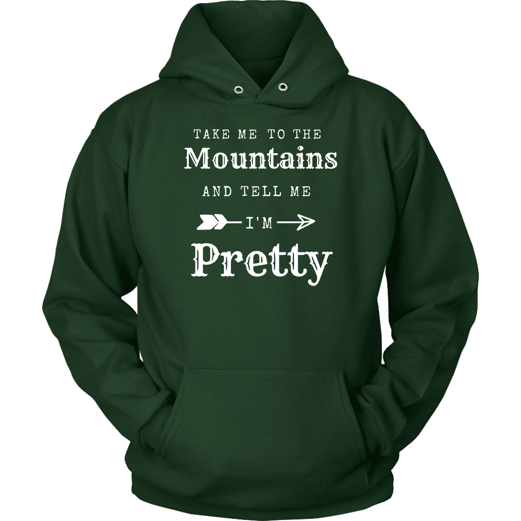To The Mountains Womens Shirts T-shirt Unisex Hoodie Dark Green S