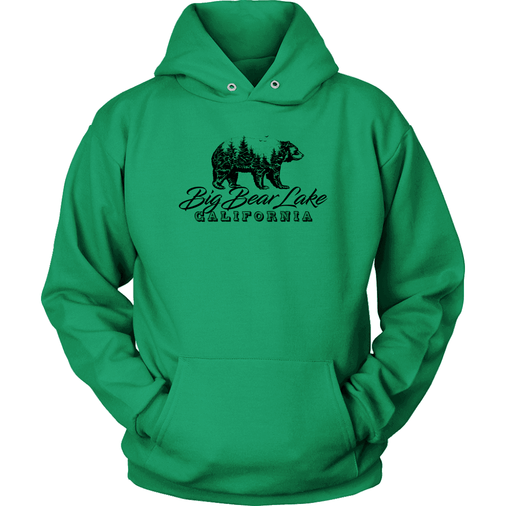 Big Bear Lake California V.2, Hoodies and Long Sleeve T-shirt Unisex Hoodie Kelly Green S