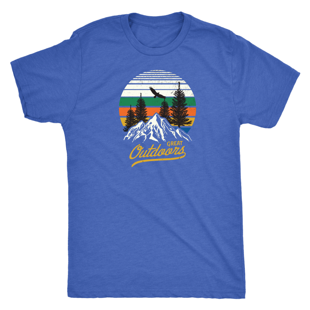 Great Outdoors Shirts | Mens T-shirt Next Level Mens Triblend Vintage Royal S