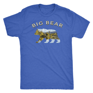 Big Bear V.1 Men's Shirts T-shirt Next Level Mens Triblend Vintage Royal S