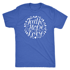 Faith Hope and Love, White Print