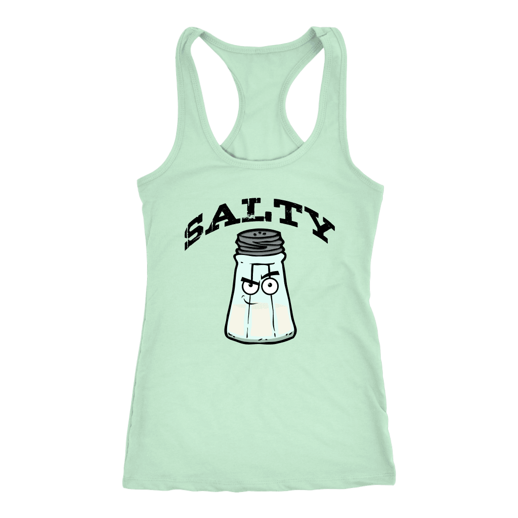 Salty V.1 Womens T-shirt Next Level Racerback Tank Mint XS
