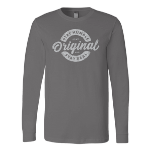 Stay Real, Stay Original | Long Sleeves and Hoodies T-shirt Canvas Long Sleeve Shirt Asphalt S