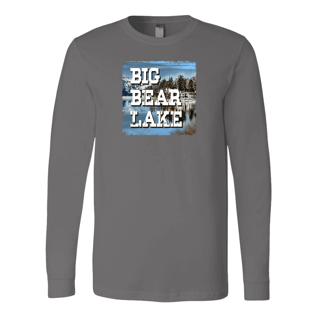 Big Bear Lake V.1 Hoodies and Long Sleeve T-shirt Canvas Long Sleeve Shirt Asphalt S