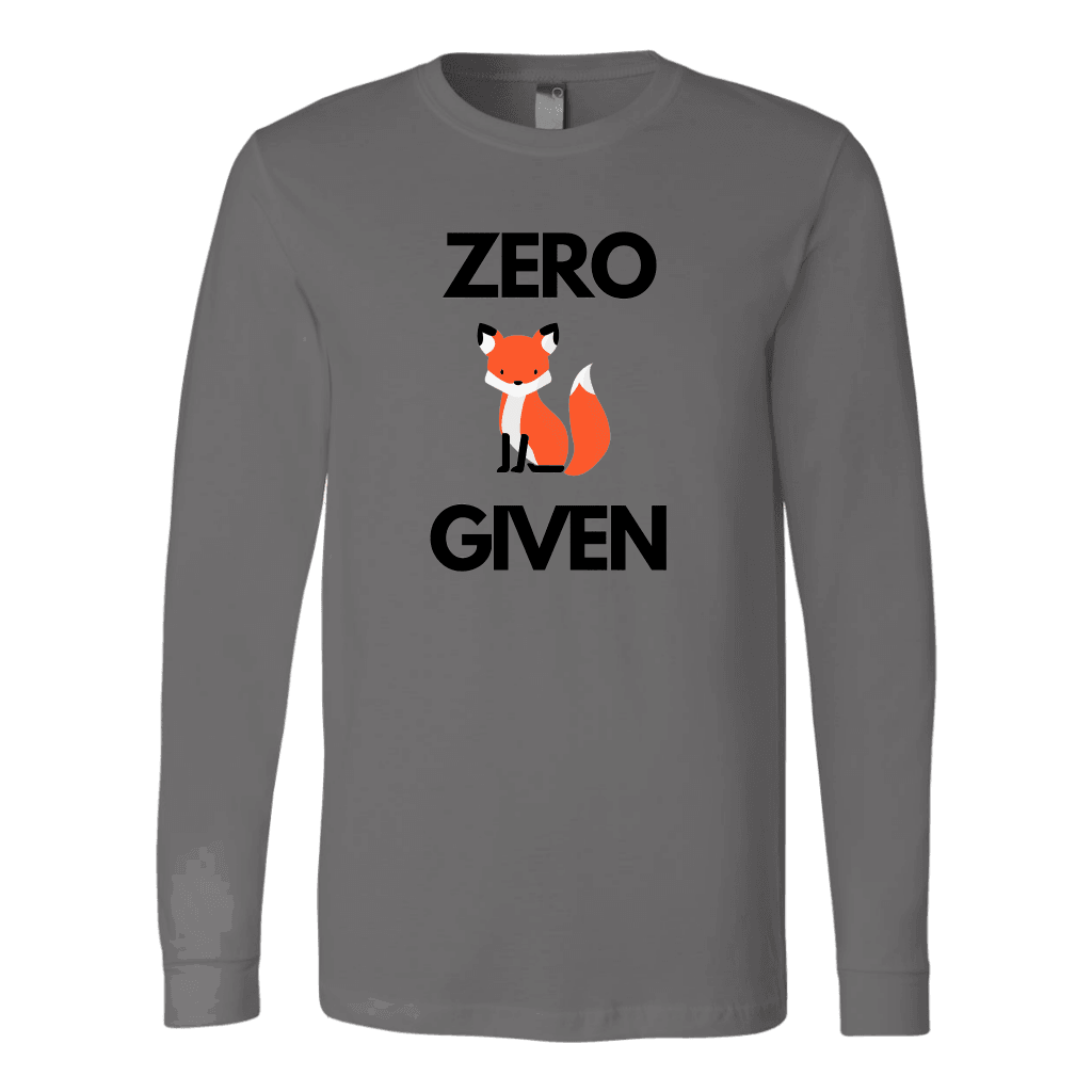 Zero Fox Given T-shirt Canvas Long Sleeve Shirt Asphalt S