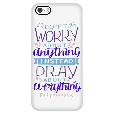 Image of Don't Worry!, Philippians 4:6 Phone Cases iPhone 5/5s 