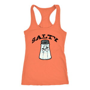 Salty V.1 Womens T-shirt Next Level Racerback Tank Light Orange XS