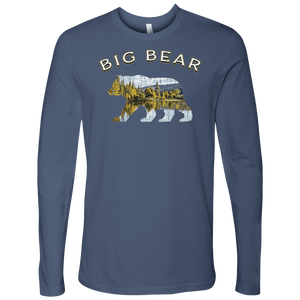 Big Bear V.1 Men's Shirts T-shirt Next Level Mens Long Sleeve Indigo S