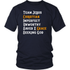 Team Jesus T-shirt District Unisex Shirt Navy S