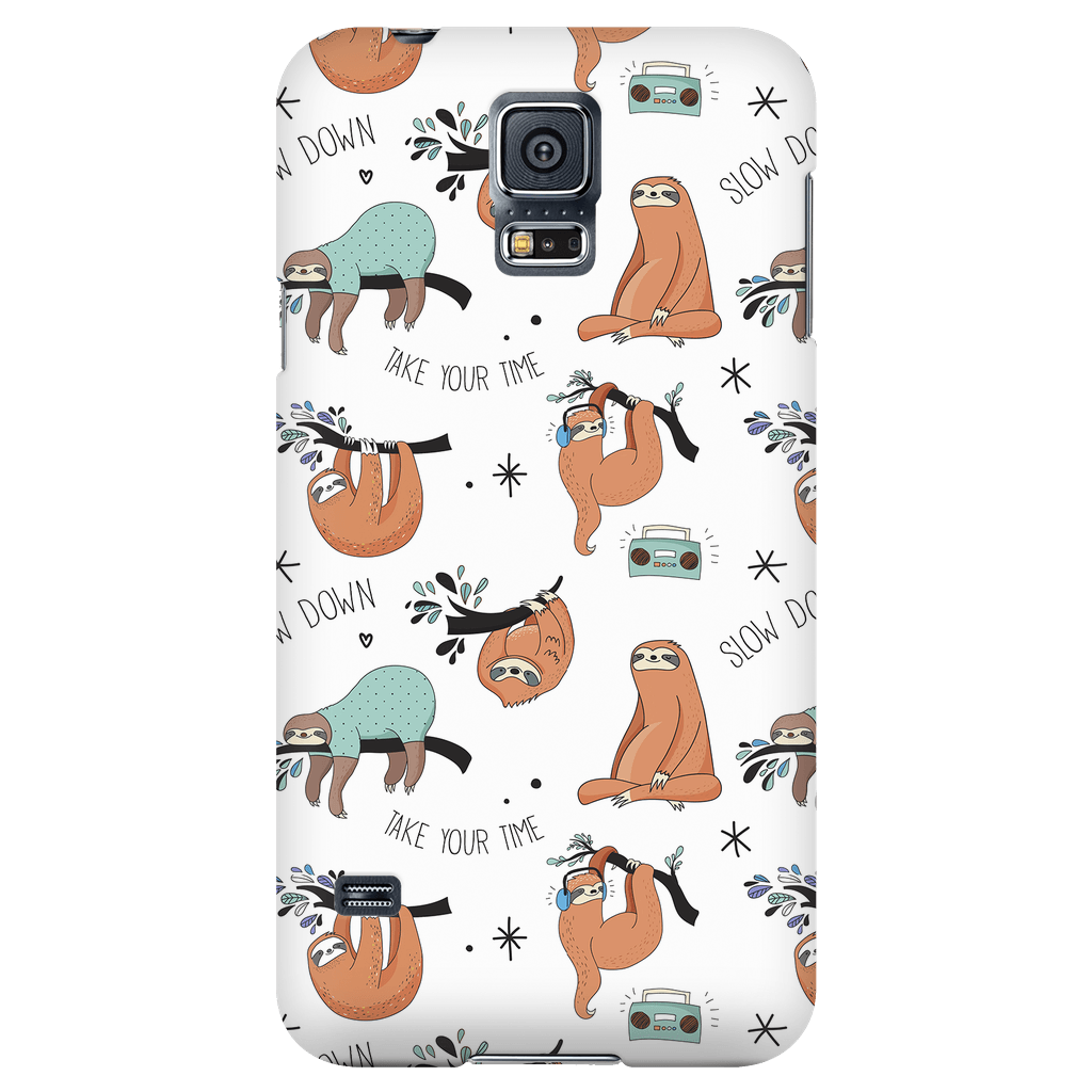 White Sloth Collage Phone Case Phone Cases Galaxy S5 