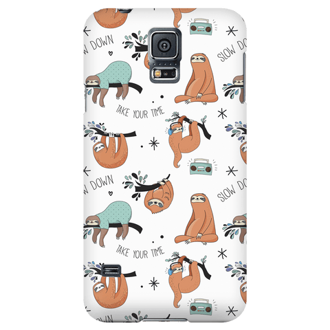 Image of White Sloth Collage Phone Case Phone Cases Galaxy S5 