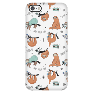 White Sloth Collage Phone Case Phone Cases iPhone 5/5s 