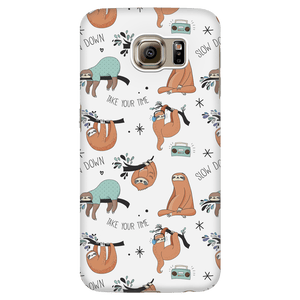 White Sloth Collage Phone Case Phone Cases Galaxy S6 