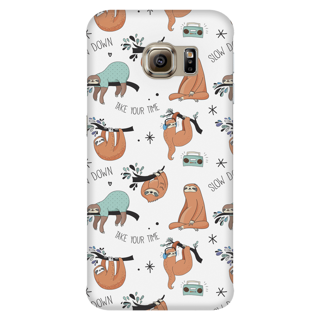 White Sloth Collage Phone Case Phone Cases Galaxy S6 Edge 