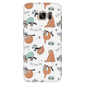 White Sloth Collage Phone Case Phone Cases Galaxy S7 