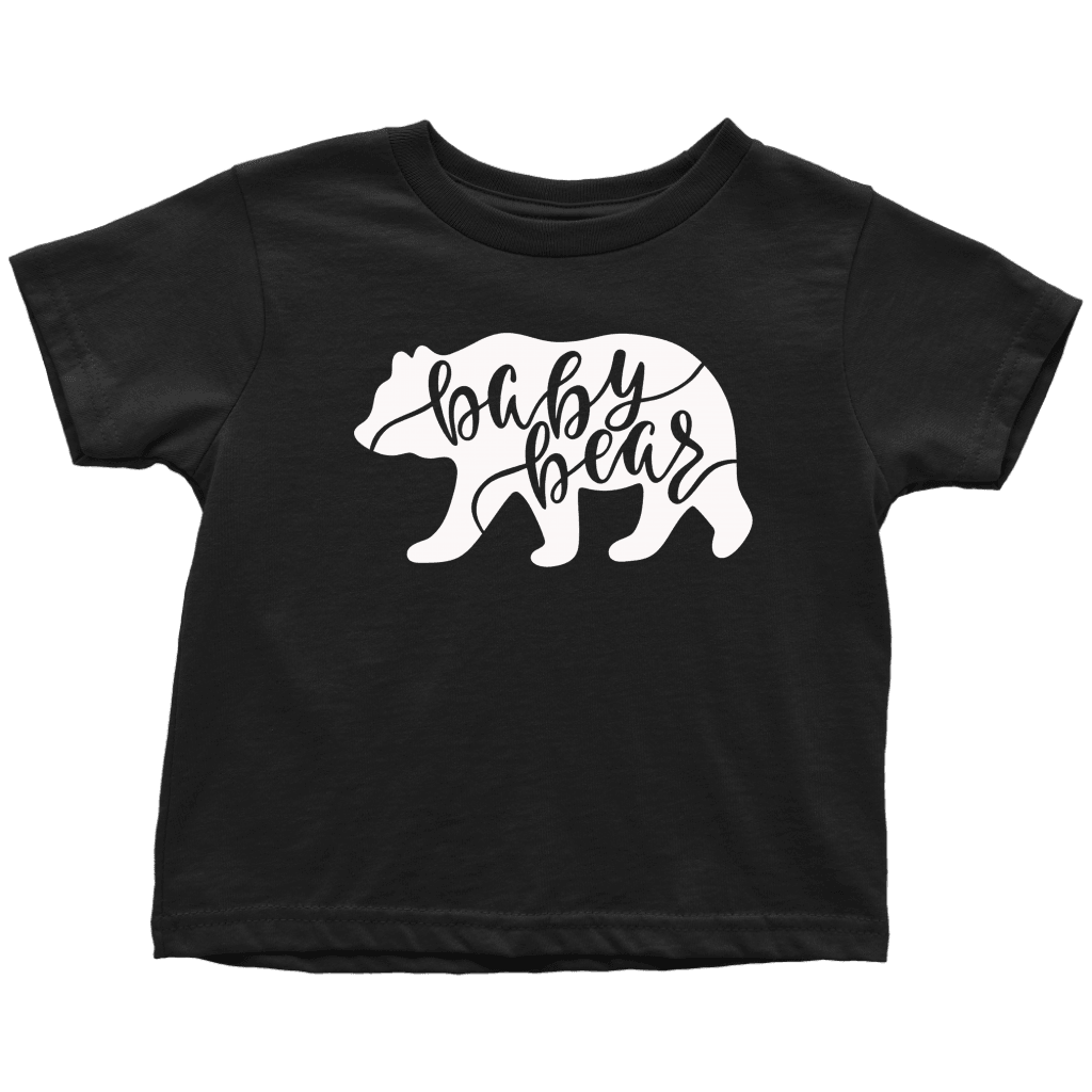 Baby Bear Shirts and Onesies T-shirt Toddler T-Shirt Black 2T
