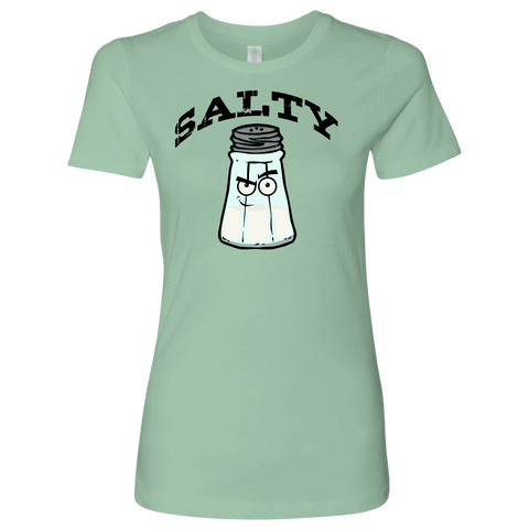 Image of Salty V.1 Womens T-shirt Next Level Womens Shirt Mint S