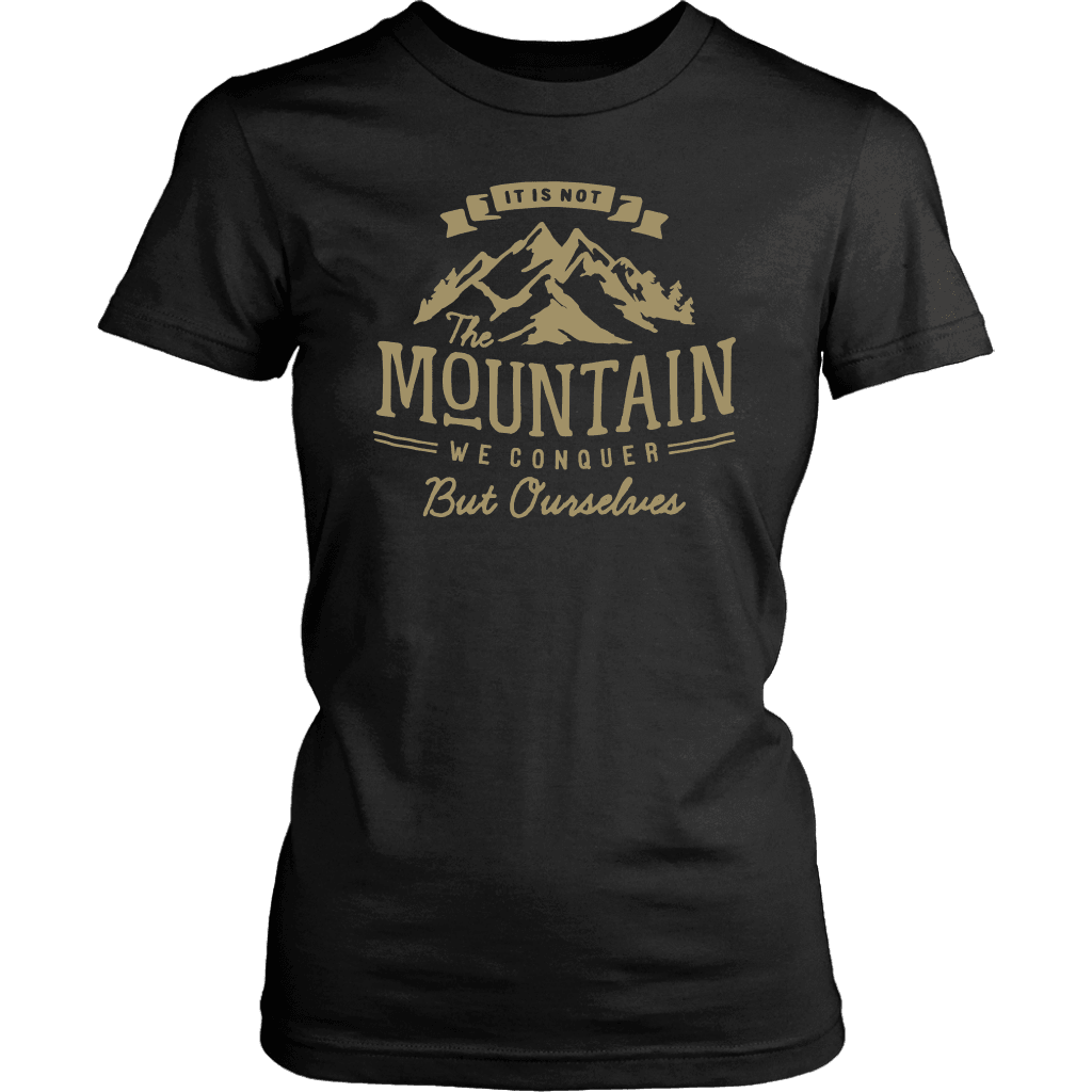 We Conquer Ourselves T-shirt District Womens Shirt Black XS