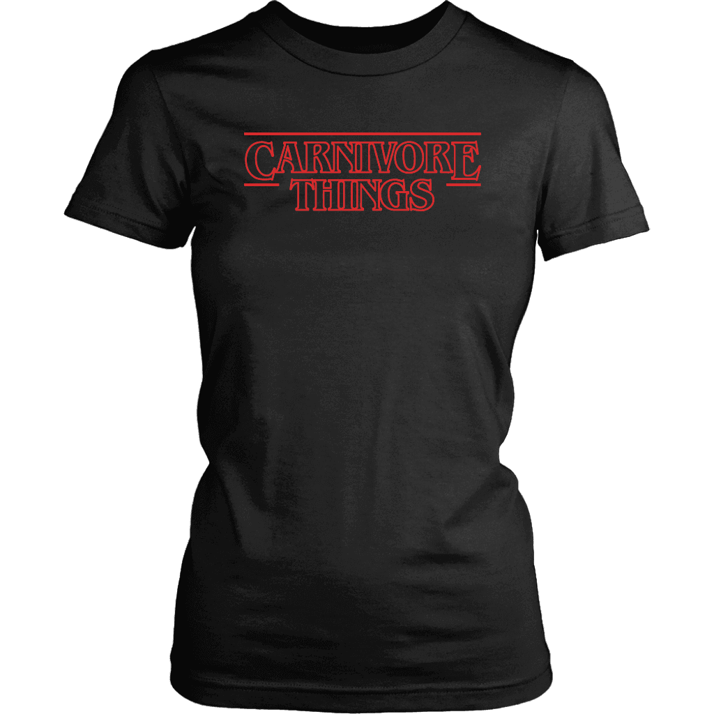 Carnivore Things T-shirt District Womens Shirt Black XS