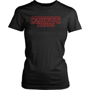 Carnivore Things T-shirt District Womens Shirt Black XS