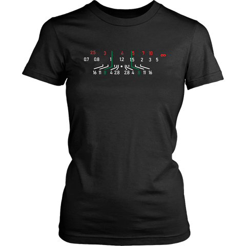 Image of Focal Length, District Shirts and Hoodies T-shirt District Womens Shirt Black XS