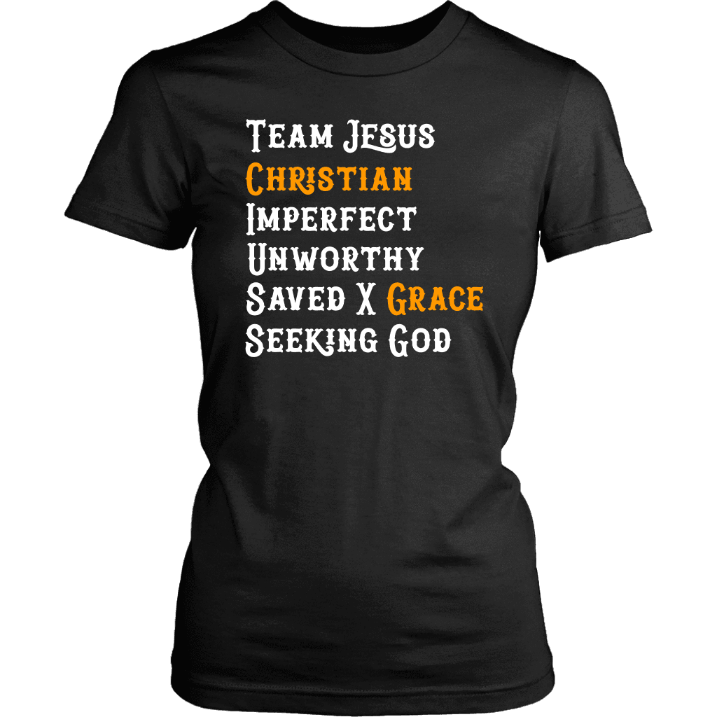 Team Jesus T-shirt District Womens Shirt Black XS