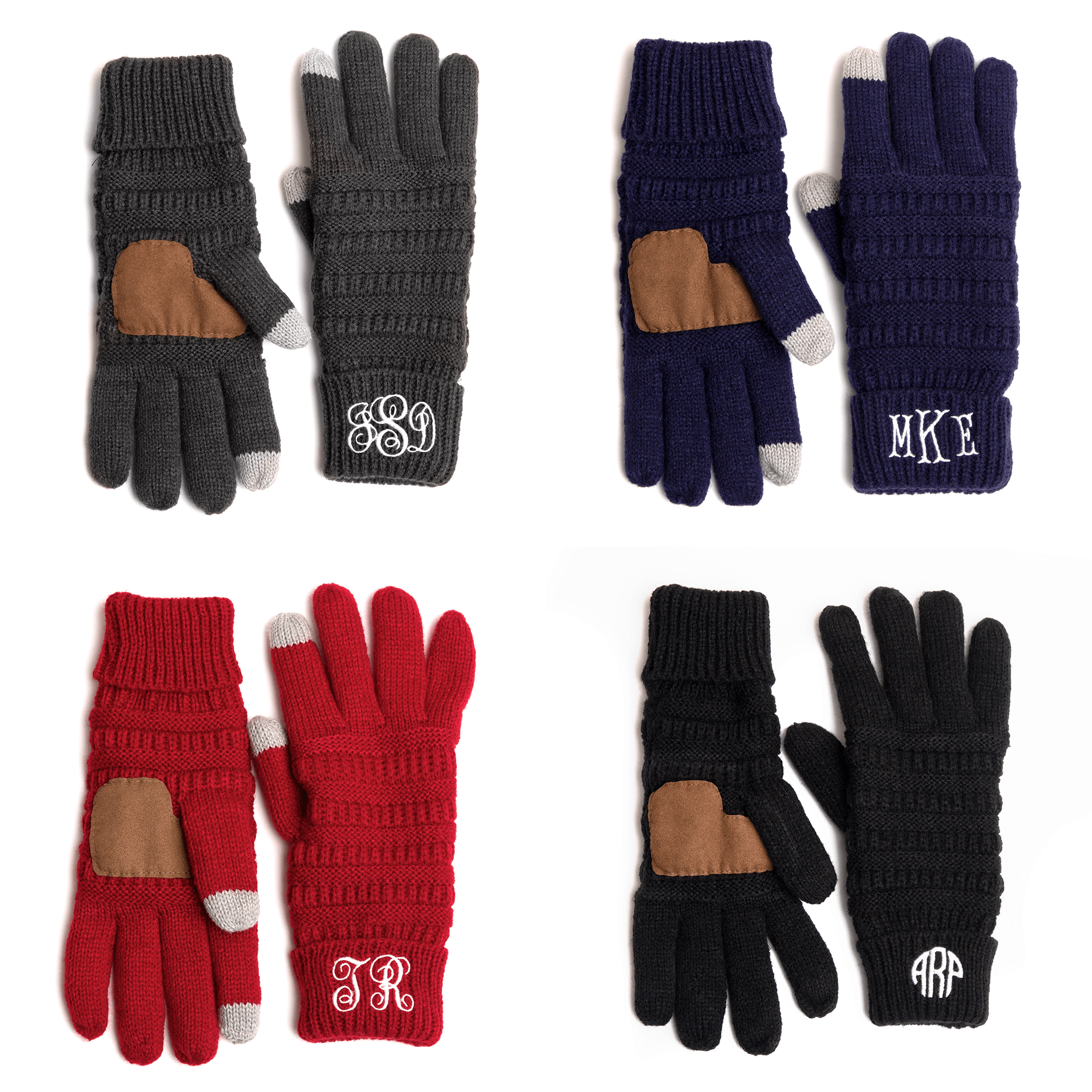 Monogramed Gloves | Personalized For You Monogrammed Personalized Products Red Fancy 