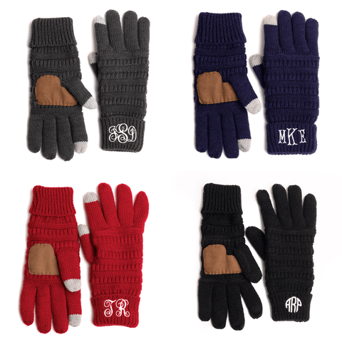 Image of Monogramed Gloves | Personalized For You Monogrammed Personalized Products Red Fancy 