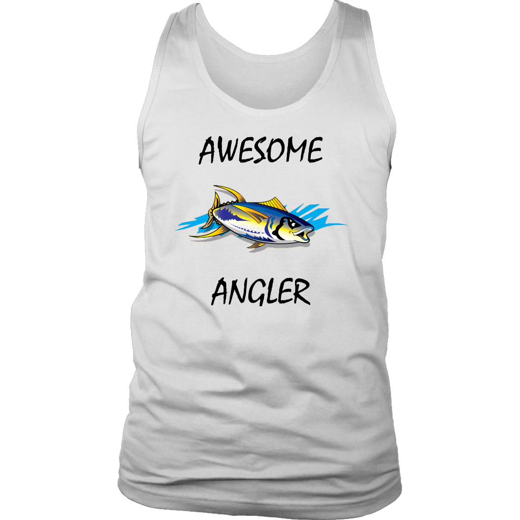 You're An Awesome Angler | V.1 Mistral T-shirt District Mens Tank White S