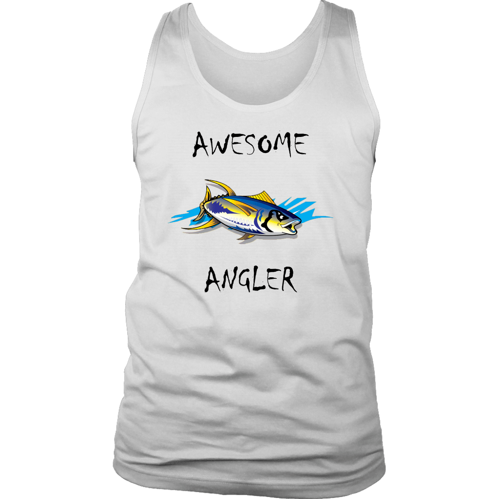You're An Awesome Angler | V.2 Chiller T-shirt District Mens Tank White S